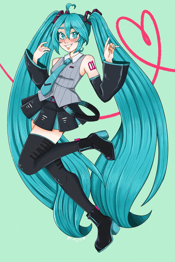 Hatsune Miku V6 Fanart